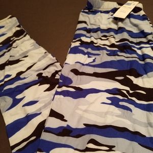 Blue Camo Leggings